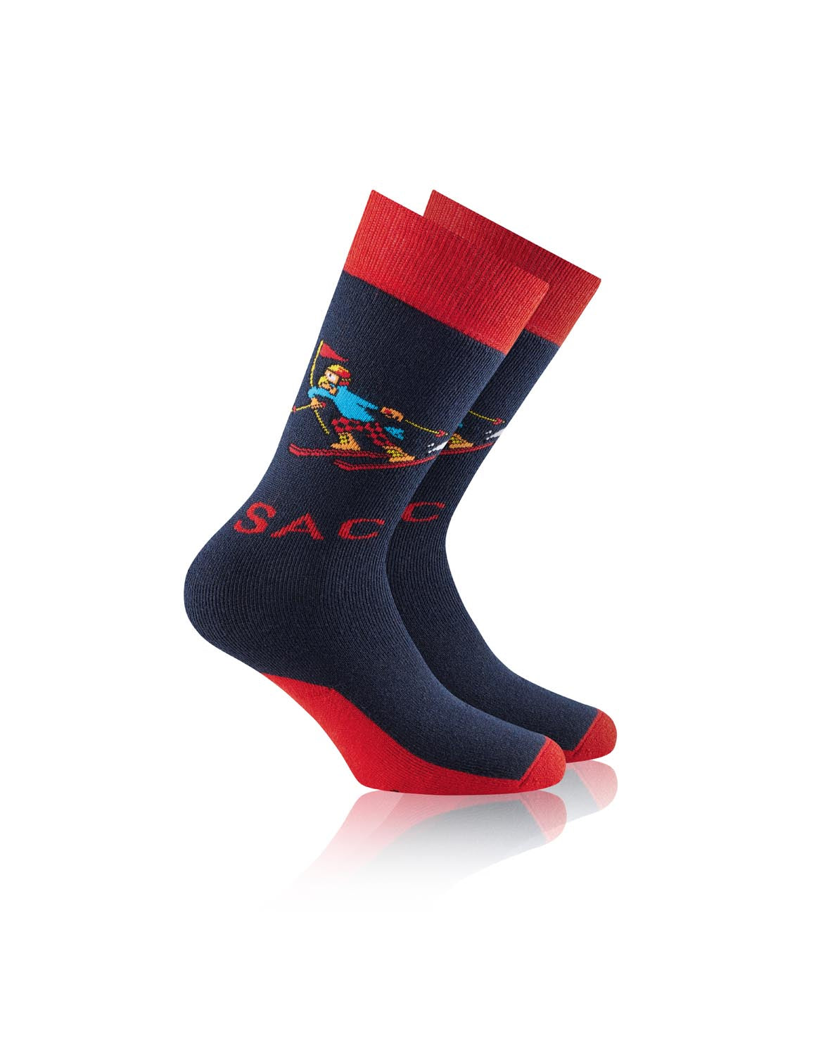 ROHNER Ski-Socken/Sport-Socken <br>GLOBI Ski<br> Gr. 23-26, 27-30, 31-34, 35-38<br> warm, Klima-ausgleichend<br> kniehoch, anatomische Passform<br>mit Schurwoll-Anteil