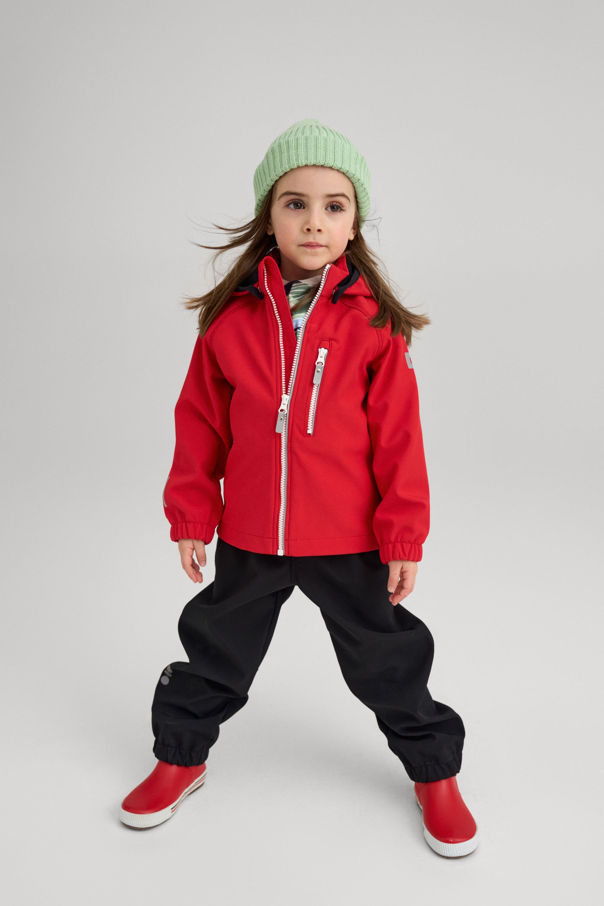 REIMA Kinder Softshell Jacke Kapuze Vantti 5100009A-3880