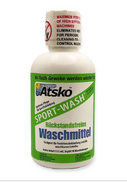 Waschmittel SPORT WASH<br> für alle <br> REIMA Bekleidung und Daunen <br>für optimale Resultate <br> es lohnt sich! <BR>18 Waschgänge