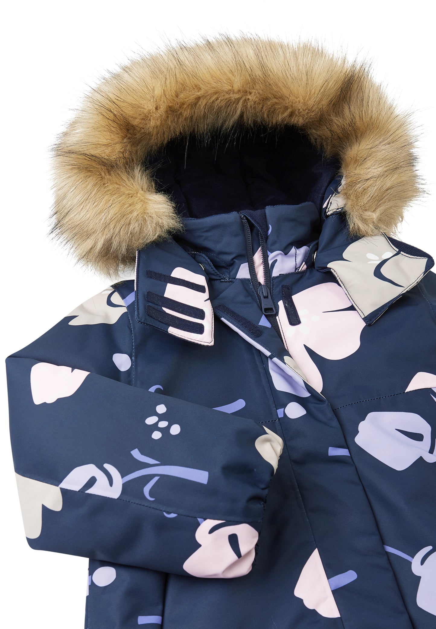 REIMA TEC extra warme Winterjacke/Parka Muurame <br>Gr. 104, 110, 116, 122, 134, 140 <br>auch ohne Kunstpelz tragbar<br> langer Schnitt<br> WS 12'000 mm