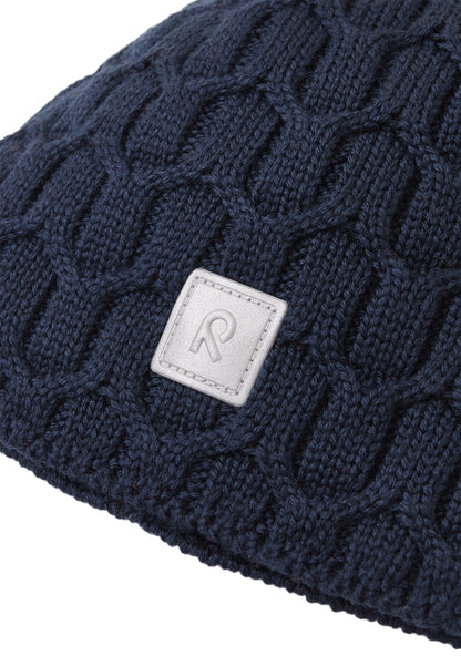 REIMA Mütze<br> Nyksund <br>Gr. 48 bis 54 <br>innen hautfreundliches Fleece<br> aussen warme, wasserabweisende Merino-Wolle<br>Windstopper-Membrane im Ohrbereich