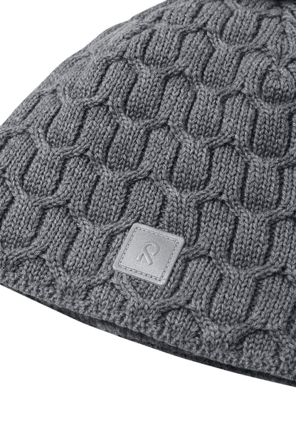 REIMA Mütze<br> Nyksund <br>Gr. 48 bis 54 <br>innen hautfreundliches Fleece<br> aussen warme, wasserabweisende Merino-Wolle<br>Windstopper-Membrane im Ohrbereich