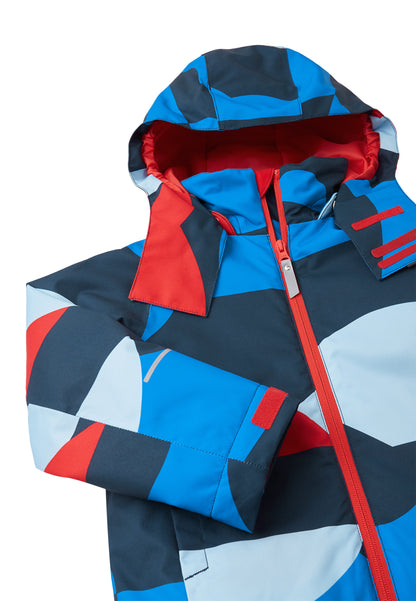 REIMA TEC Skijacke/Winterjacke Palsi <br>Gr. 104 bis 140<br> Schneefang & verstellbare Ärmelbündchen<br> funktionelle Details<br> WS 10'000 mm