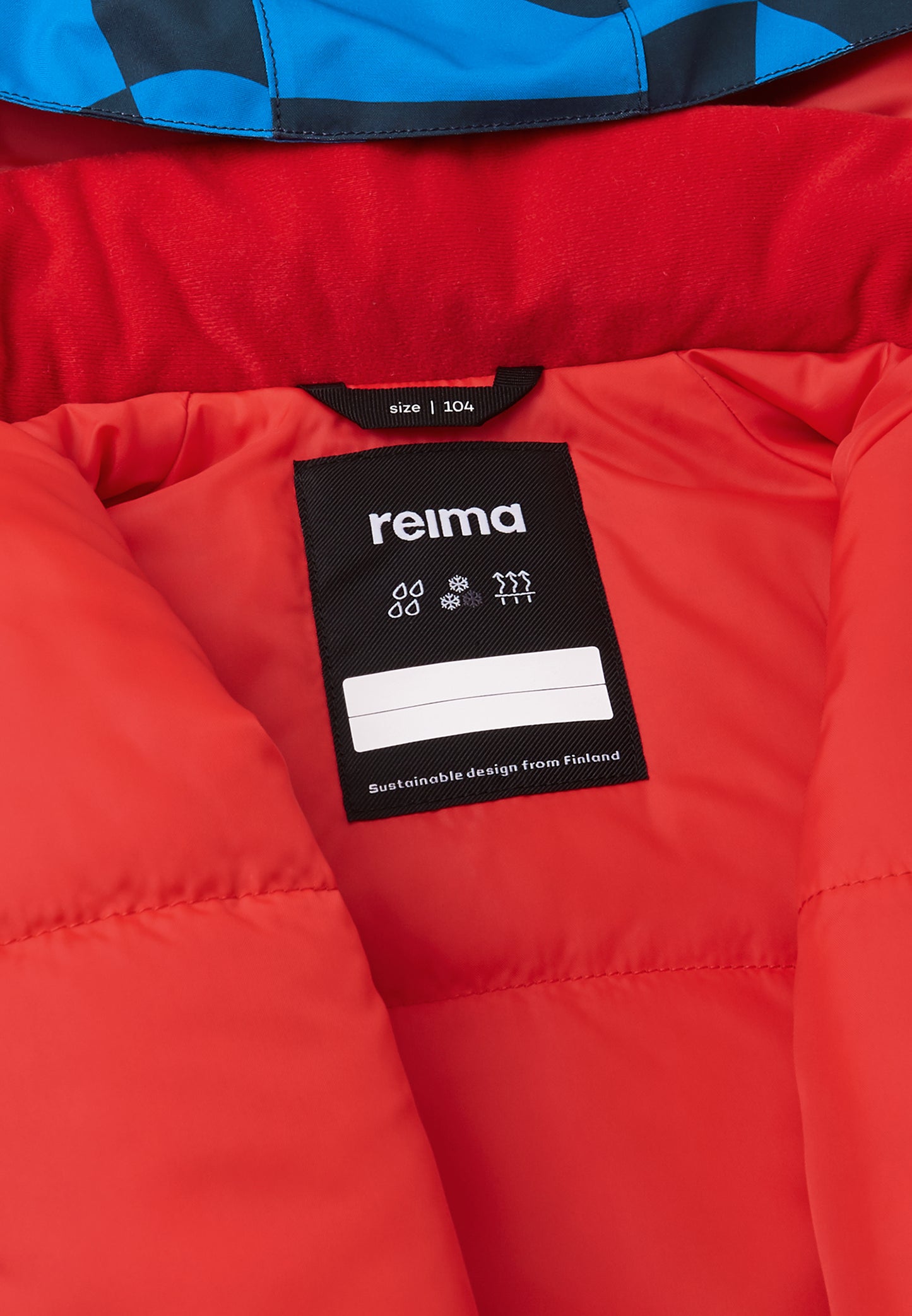 REIMA TEC Skijacke/Winterjacke Palsi <br>Gr. 104 bis 140<br> Schneefang & verstellbare Ärmelbündchen<br> funktionelle Details<br> WS 10'000 mm