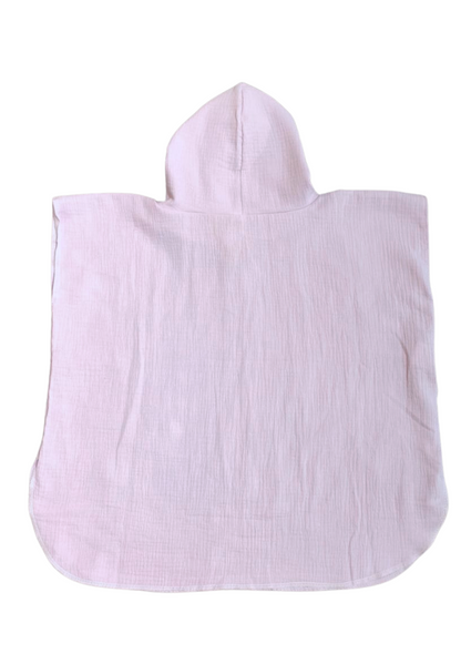 Bade-Poncho aus Bio-Musselinstoff