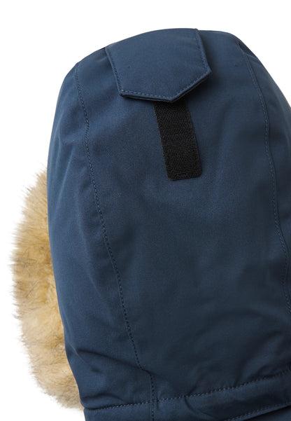 REIMA TEC extra warme Winter-Daunenjacke/Parka Serkkula<br> Gr. 104, 110, 116, 122, 128, 140, 146, 152, 158, 164<br> auch ohne Kunst-Pelz tragbar<br> 100% wasserdicht<br> echte zertifizierte Daune, waschbar<br> WS 10'000 mm