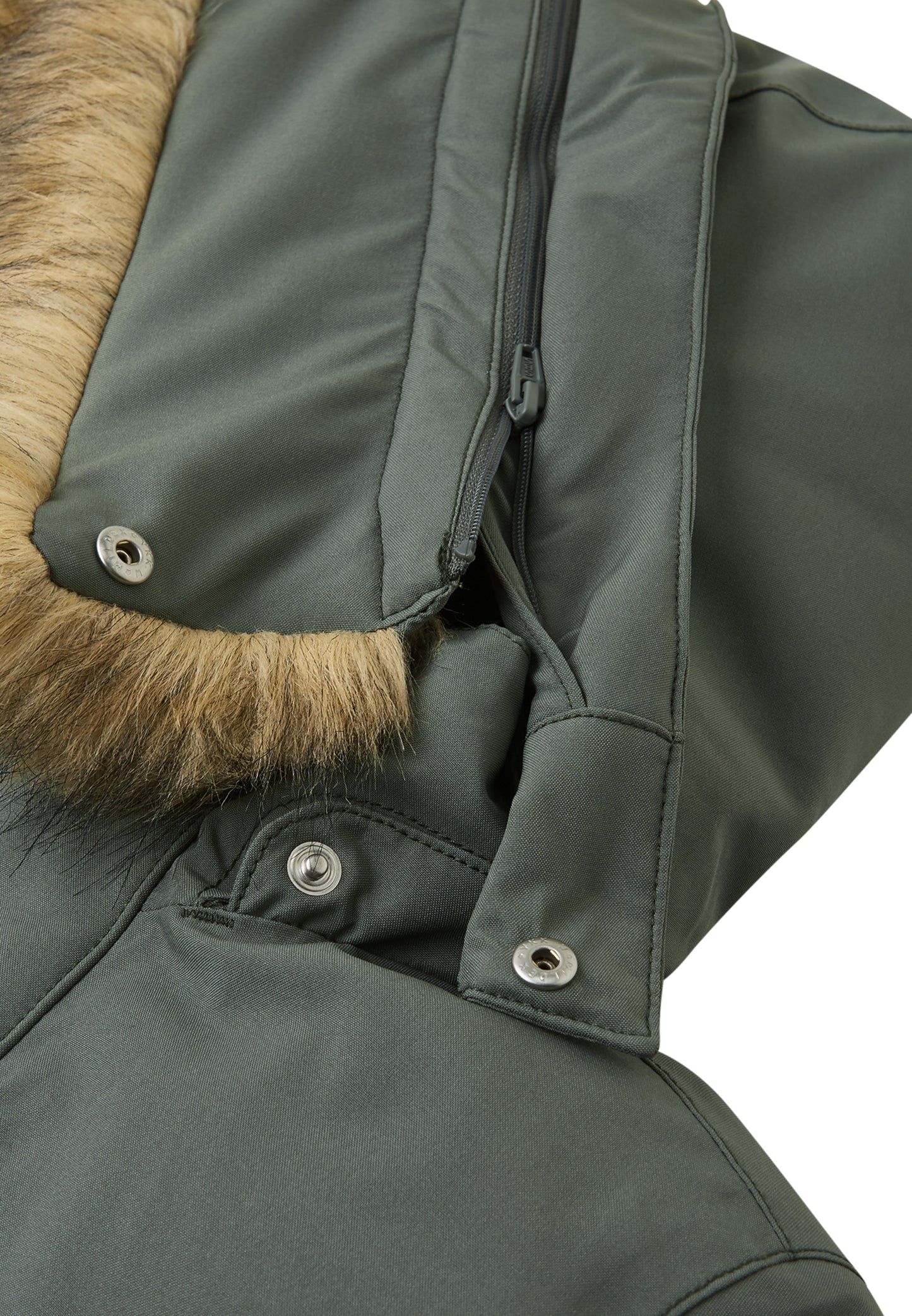 REIMA TEC extra warme Winter-Daunenjacke/Parka Serkkula<br> Gr. 104, 110, 116, 122, 128, 140, 146, 152, 158, 164<br> auch ohne Kunst-Pelz tragbar<br> 100% wasserdicht<br> echte zertifizierte Daune, waschbar<br> WS 10'000 mm