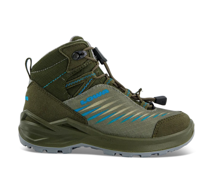 LOWA wasserdichter Wander/Trekkingschuh<br> Zirrox II GTX MID JR.<br>Gr. 26, 27, 31, 34 <br> für Waldspielgruppe, Waldtage und zum Wandern<br>GORE-TEX (100% wasserdicht)